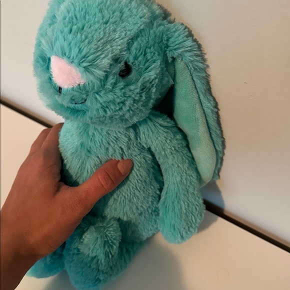 Plush Teal Bunny Toy - Picture 5 of 5